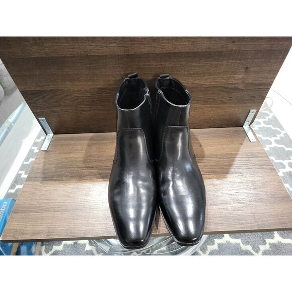 Alfani Men's Ashton Ankle Boot Leather Smooth Black 12M New - Picture 7 of 10